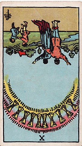 【無料タロット占い】フルデッキのワンオラクルでYes-Noを占う 6 Cups10 R