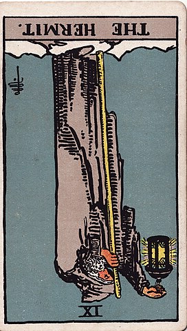 RWS Tarot 09 Hermit R